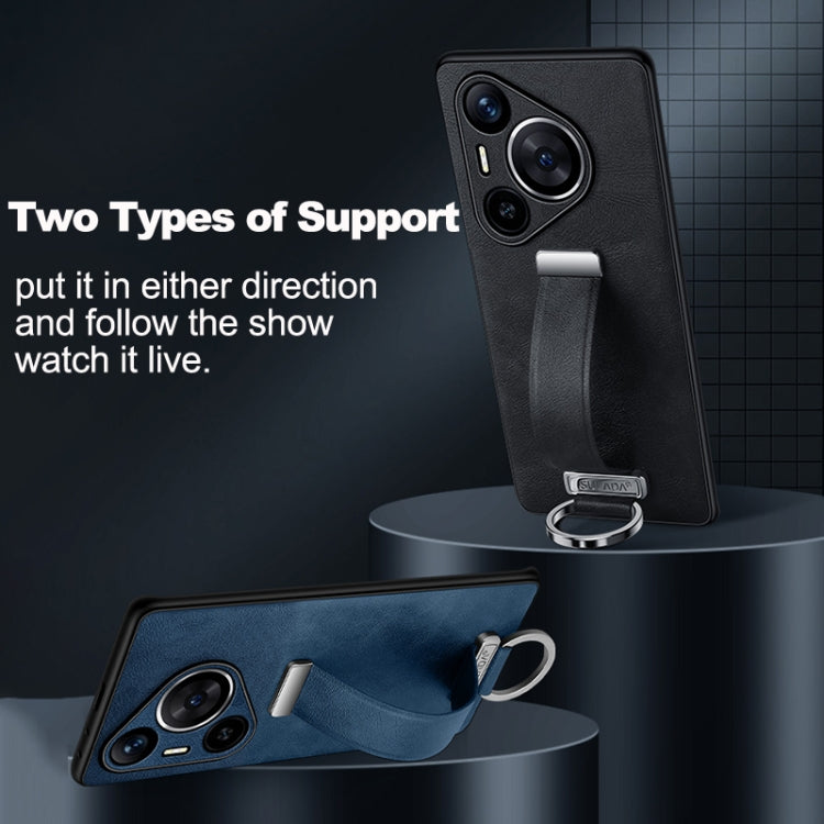 For Huawei Pura 70 SULADA PC Hybrid Leather Texture Skin Feel Shockproof Phone Case(Red) - free shipping - PMC Jewellery - Order now!