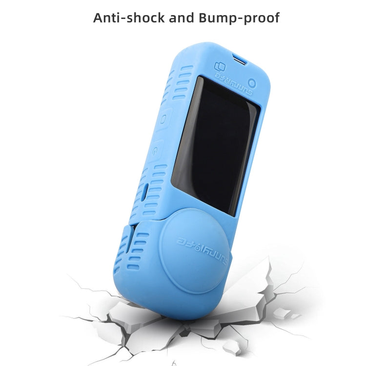 For Insta360 X4 / X5 Sunnylife Silicone Shockproof Case Lens Cover(Blue) - Case & Bags by Sunnylife | Online Shopping South Africa | PMC TechLife | Buy Now Pay Later Mobicred