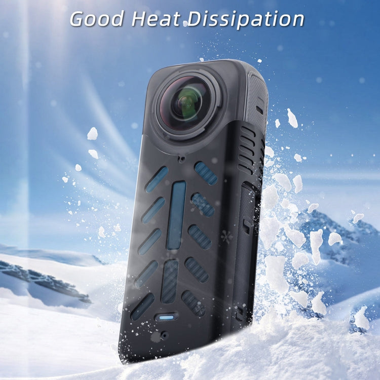 For Insta360 X4 Sunnylife Silicone Shockproof Case Lens Cover(Transparent) - Case & Bags by Sunnylife | Online Shopping South Africa | PMC TechLife | Buy Now Pay Later Mobicred