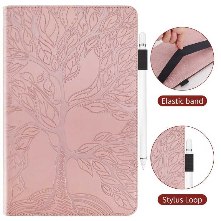 For iPad Pro 11 2024 Tree Life Series Embossed Smart Leather Tablet Case(Rose Gold) - iPad Pro 11 2024 Cases by PMC TechLife | Online Shopping South Africa | PMC TechLife | Buy Now Pay Later Mobicred