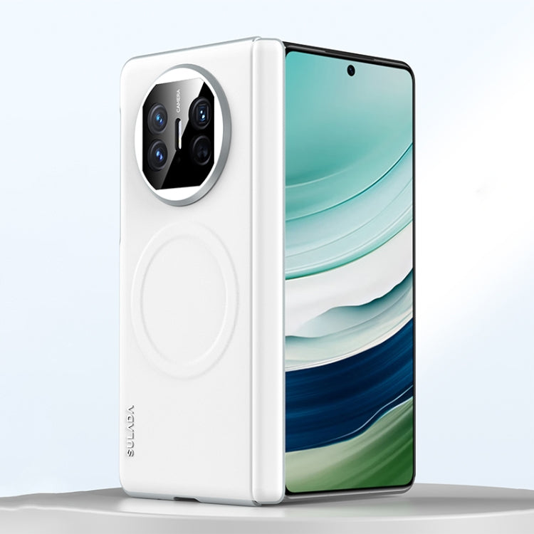 For Huawei Mate X5 SULADA Skin Feel Liquid Leather Shockproof Phone Case(White) - free shipping - PMC TechLife - Order now!