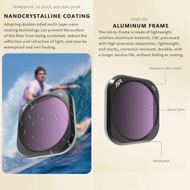 For Insta360 Ace Pro JSR ACE PRO KB Series Camera Lens Filter, Filter:NIGHT - Len Accessories by JSR | Online Shopping South Africa | PMC TechLife | Buy Now Pay Later Mobicred