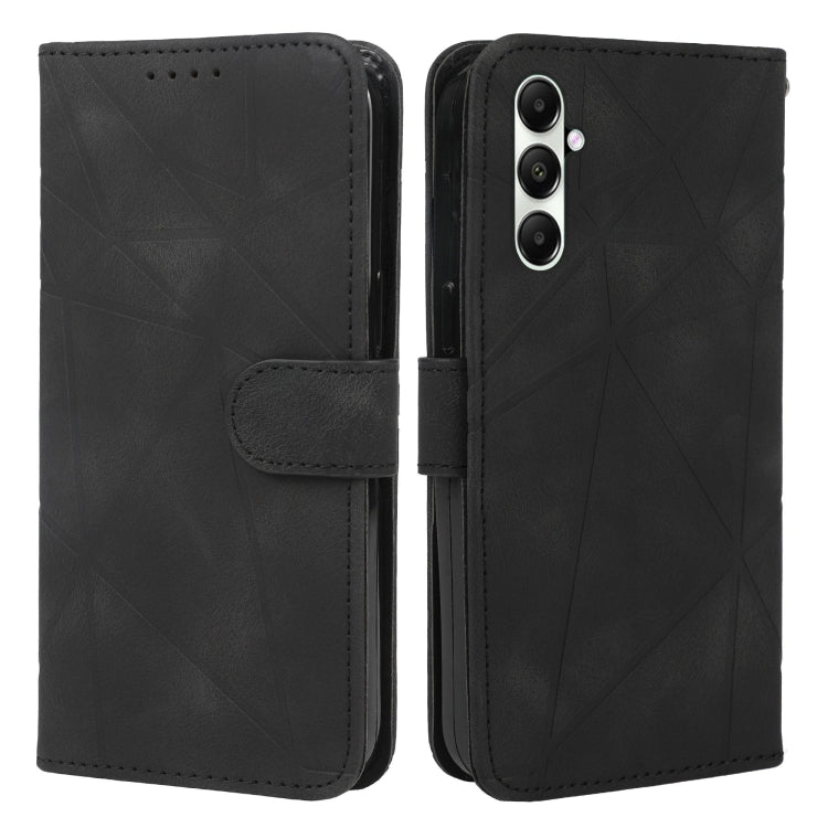 For Samsung Galaxy S24+ / S25+ 5G Skin Feel Geometric Lines Leather Phone Case(Black) - free shipping - PMC Jewellery - Order now!
