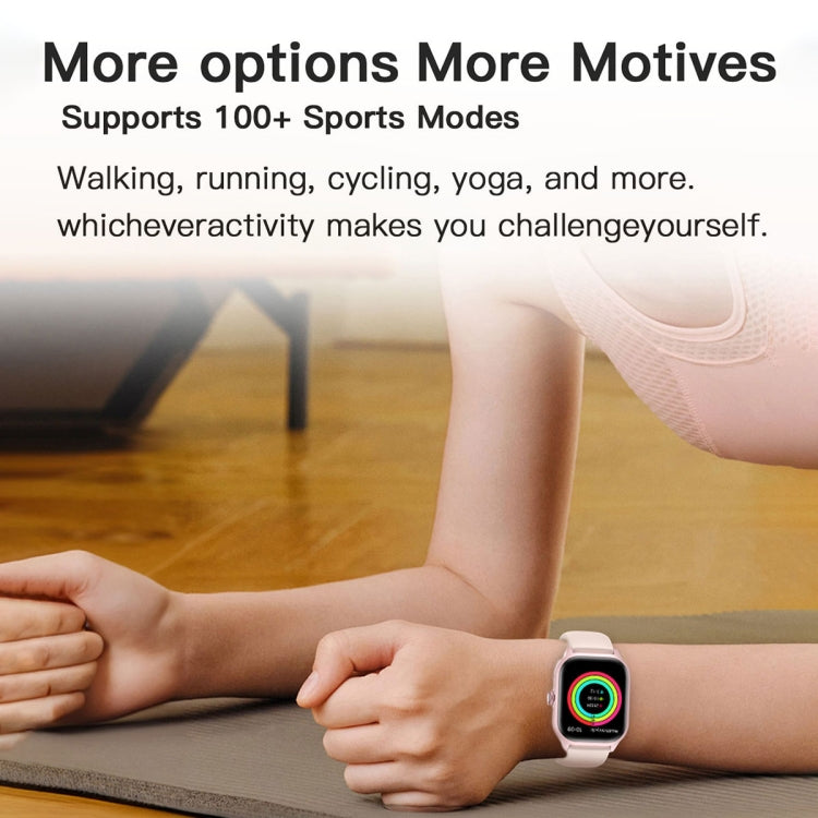 LEMFO LT10 2.01 inch TFT Screen Smart Watch Supports Bluetooth Call / Health Monitoring, Silicone Strap(Black) - Smart Watches by LEMFO | Online Shopping South Africa | PMC TechLife | Buy Now Pay Later Mobicred