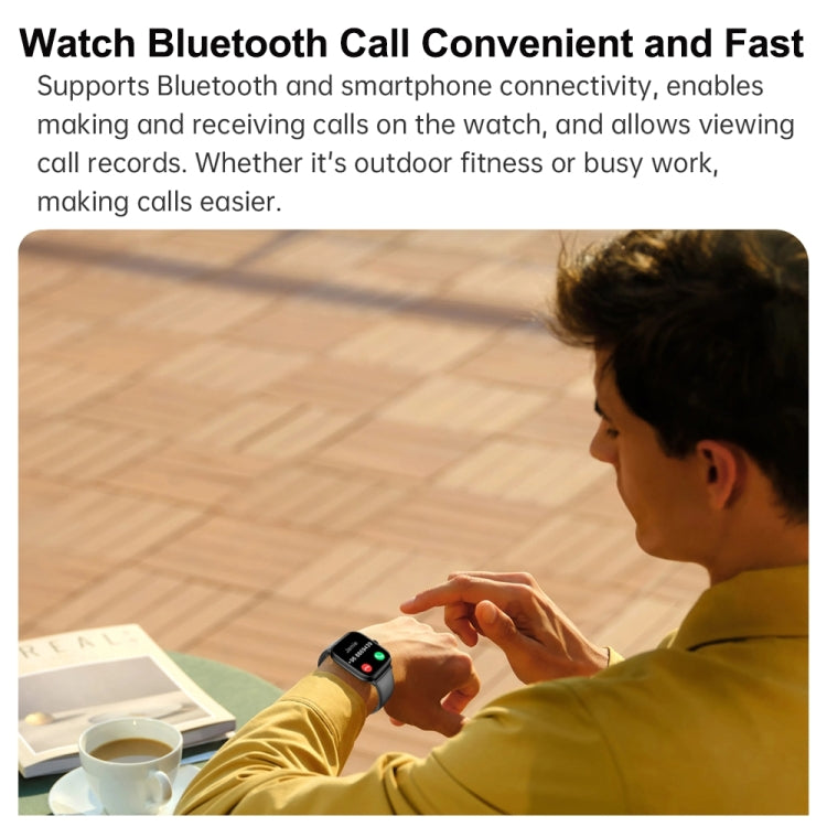 Y80 2.01 inch IPS HD Screen Smart Watch Supports Bluetooth Call / Health Monitoring(Black) - Smart Watches by PMC TechLife | Online Shopping South Africa | PMC TechLife | Buy Now Pay Later Mobicred