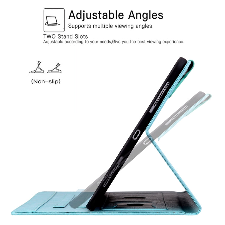 For iPad Air 11 2024 / Air 5 / Air 4 Cat Buckle Leather Smart Tablet Case(Sky Blue) - iPad Air 11 2024 Cases by PMC TechLife | Online Shopping South Africa | PMC TechLife | Buy Now Pay Later Mobicred