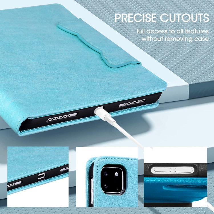 For iPad Air 11 2024 / Air 5 / Air 4 Cat Buckle Leather Smart Tablet Case(Sky Blue) - iPad Air 11 2024 Cases by PMC TechLife | Online Shopping South Africa | PMC TechLife | Buy Now Pay Later Mobicred