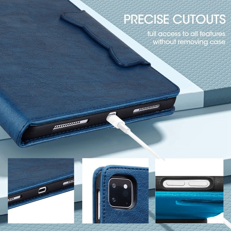 For iPad Air 13 2024 Cat Buckle Leather Smart Tablet Case(Royal Blue) - iPad Air 13 2024 Cases by PMC TechLife | Online Shopping South Africa | PMC TechLife | Buy Now Pay Later Mobicred
