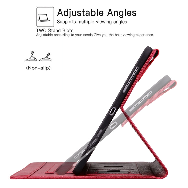 For iPad Pro 11 2024 Cat Buckle Leather Smart Tablet Case(Red) - iPad Pro 11 2024 Cases by PMC TechLife | Online Shopping South Africa | PMC TechLife | Buy Now Pay Later Mobicred