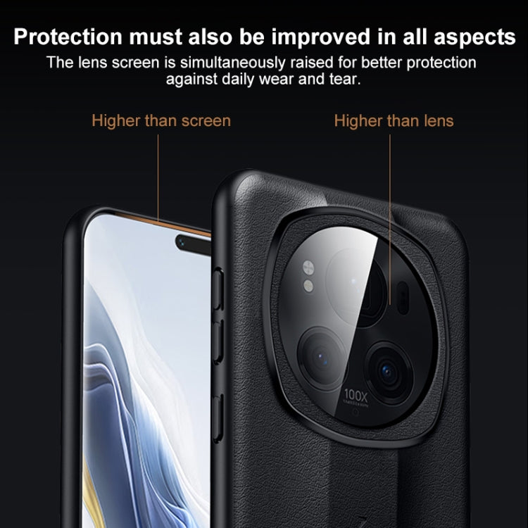 For Honor Magic6 SULADA Splicing Plain Leather PC Shockproof Phone Case(Midnight Blue) - free shipping - PMC Jewellery - Order now!