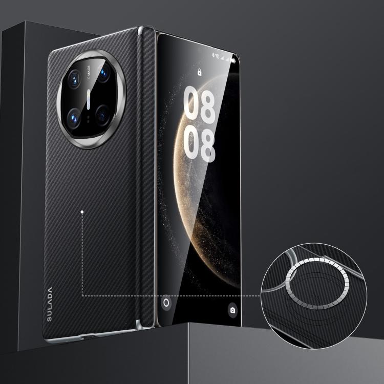 For Huawei Mate X6 SULADA 600D Kevlar Texture PC Shockproof Phone Case(Black) - free shipping - PMC TechLife - Order now!