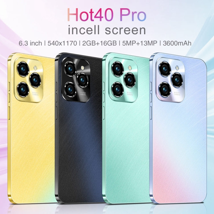 SDT83 / Hot40 Pro, 2GB+16GB, 6.3 inch Screen, Face Identification, Android 10.0 MTK6737 Quad Core, Network: 4G, Dual SIM(Gold) -  by PMC TechLife | Online Shopping South Africa | PMC TechLife | Buy Now Pay Later Mobicred