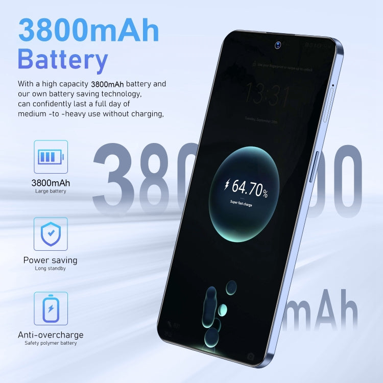 U32 / C20 Pro 5G, 3GB+64GB, 6.6 inch Screen, Face Identification, Android 10.0 MTK6737 Quad Core, Network: 4G, OTG, Dual SIM(Blue) -  by PMC TechLife | Online Shopping South Africa | PMC TechLife | Buy Now Pay Later Mobicred