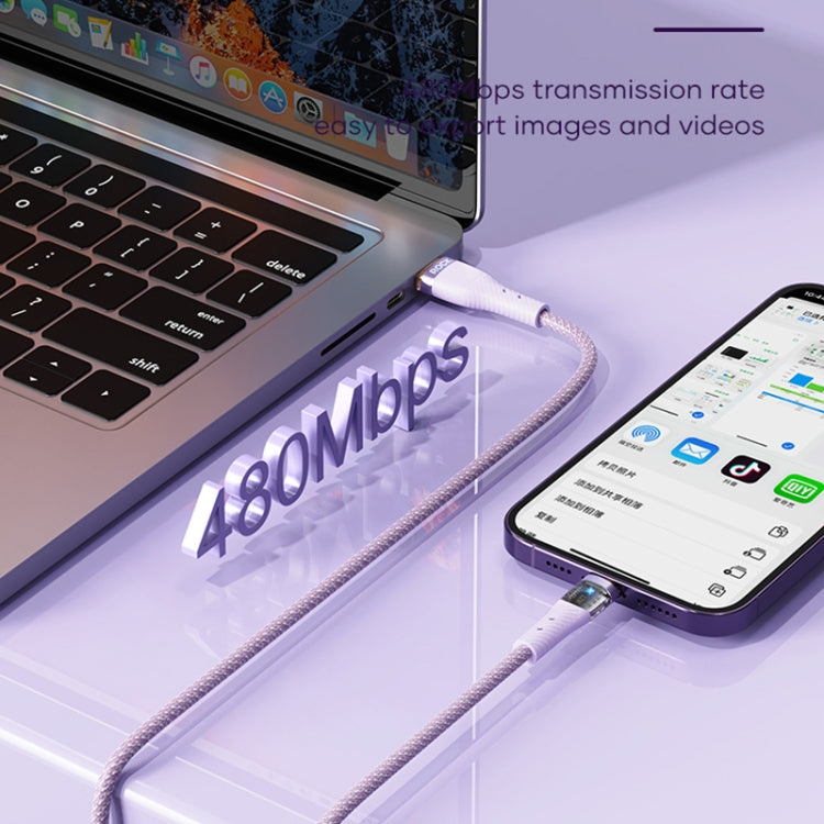 ROCK G20 1.5m 100W 3 in 1 USB-C / Type-C Fast Charging Data Cable(Purple) - free shipping - PMC TechLife - Order now!