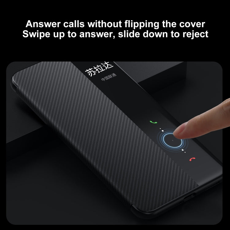 For Huawei Mate 70 SULADA Kevlar 600D Texture Smart Window Leather Phone Case(Purple) - free shipping - PMC TechLife - Order now!