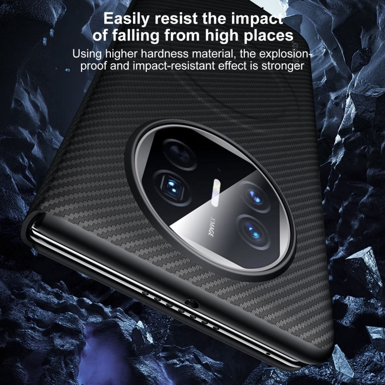 For Huawei Mate X5 SULADA Kevlar 600D Texture Smart Window Leather Phone Case(Blue) - Huawei Cases by SULADA | Online Shopping South Africa | PMC TechLife | Buy Now Pay Later Mobicred