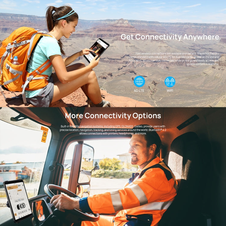 Ulefone Armor Pad Pro Rugged Tablet PC, 8GB+128GB, 8 inch Android 13 MediaTek MT8788 Octa Core 4G Network, EU Plug(Black) - free shipping - PMC TechLife - Order now!