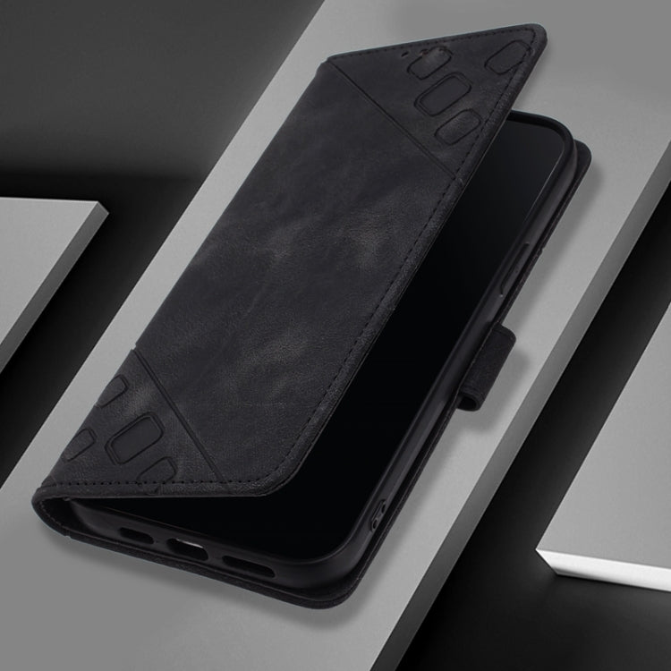 For Blackview A52 Skin Feel Embossed Leather Phone Case(Black) - free shipping - PMC TechLife - Order now!