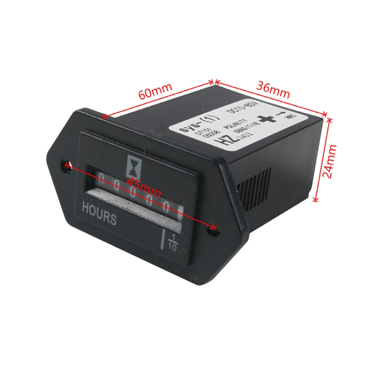 Generator / Boat / Off-road Vehicle DC10-80V Industrial Timer(Black) - Engines & Engine Parts by PMC TechLife | Online Shopping South Africa | PMC TechLife | Buy Now Pay Later Mobicred