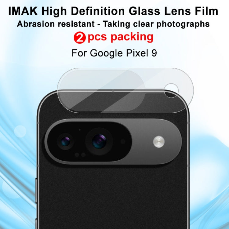 For Google Pixel 9 2pcs/Set imak HD Glass Rear Camera Lens Film - Other by imak | Online Shopping South Africa | PMC TechLife | Buy Now Pay Later Mobicred