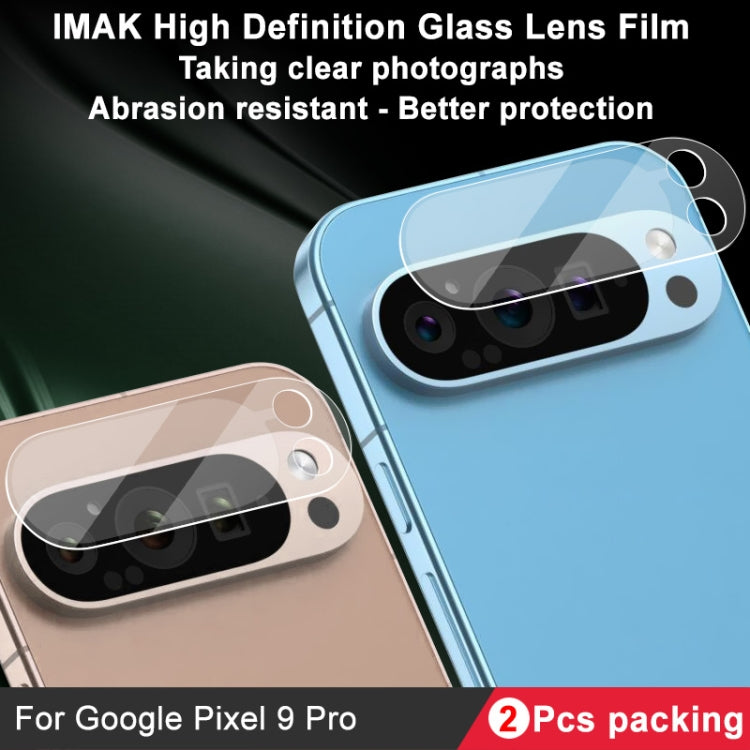 For Google Pixel 9 Pro 2pcs/Set imak HD Glass Rear Camera Lens Film - Other by imak | Online Shopping South Africa | PMC TechLife | Buy Now Pay Later Mobicred