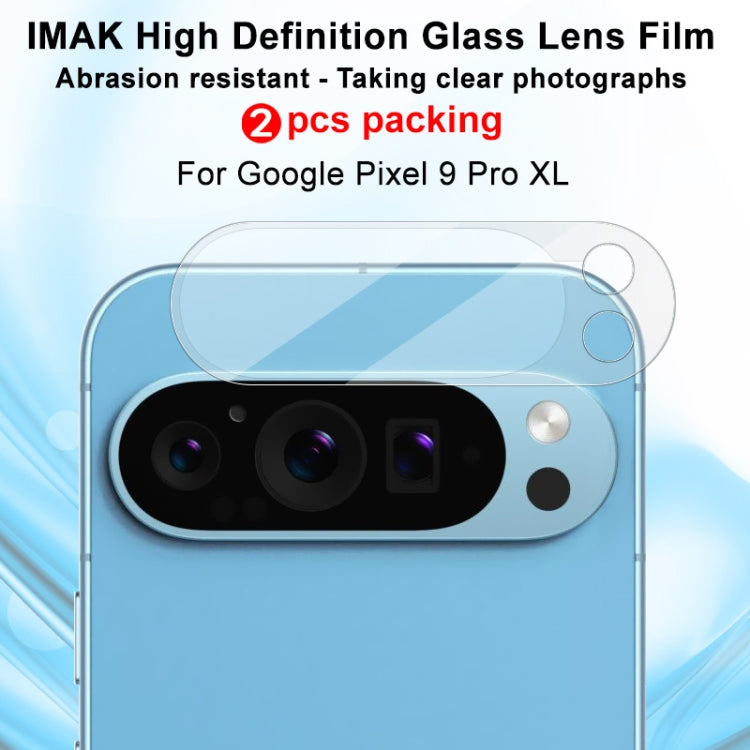 For Google Pixel 9 Pro XL 2pcs/Set imak HD Glass Rear Camera Lens Film - Other by imak | Online Shopping South Africa | PMC TechLife | Buy Now Pay Later Mobicred