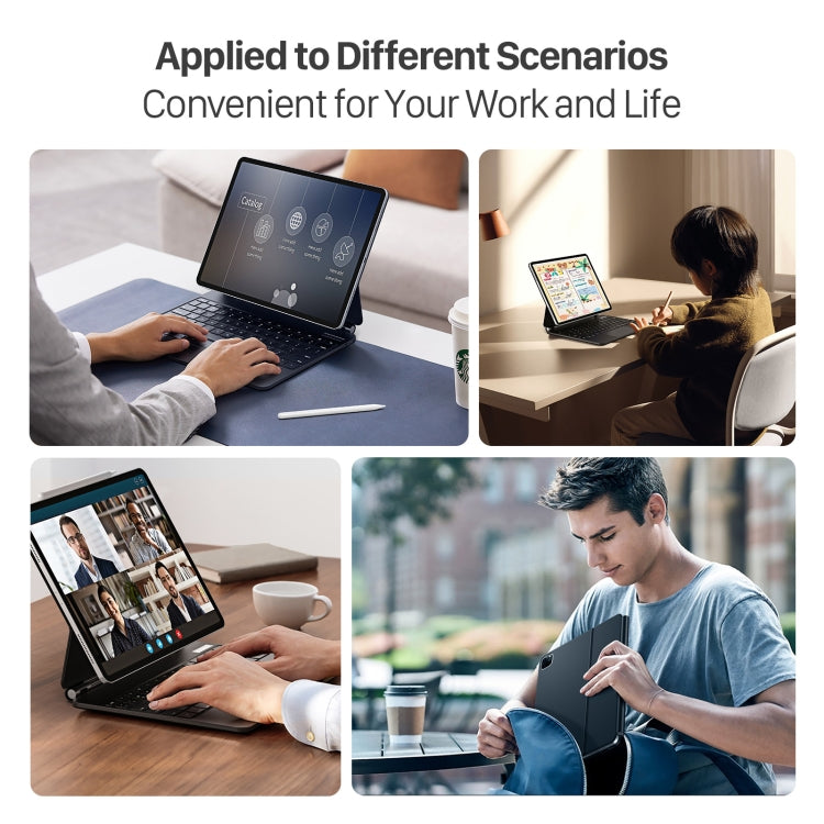 DUX DUCIS MK Series Floating Magnetic Keyboard Tablet Leather Case For iPad Air 13 2024 / Pro 12.9 2022 / 2021(Black) - Universal by DUX DUCIS | Online Shopping South Africa | PMC TechLife | Buy Now Pay Later Mobicred