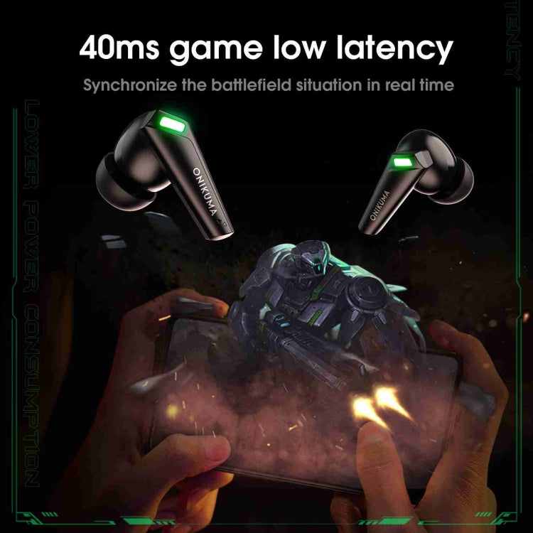 ONIKUMA T308 TWS Wireless Bluetooth 5.3 Earphone with Mic(Black) - free shipping - PMC Jewellery - Order now!