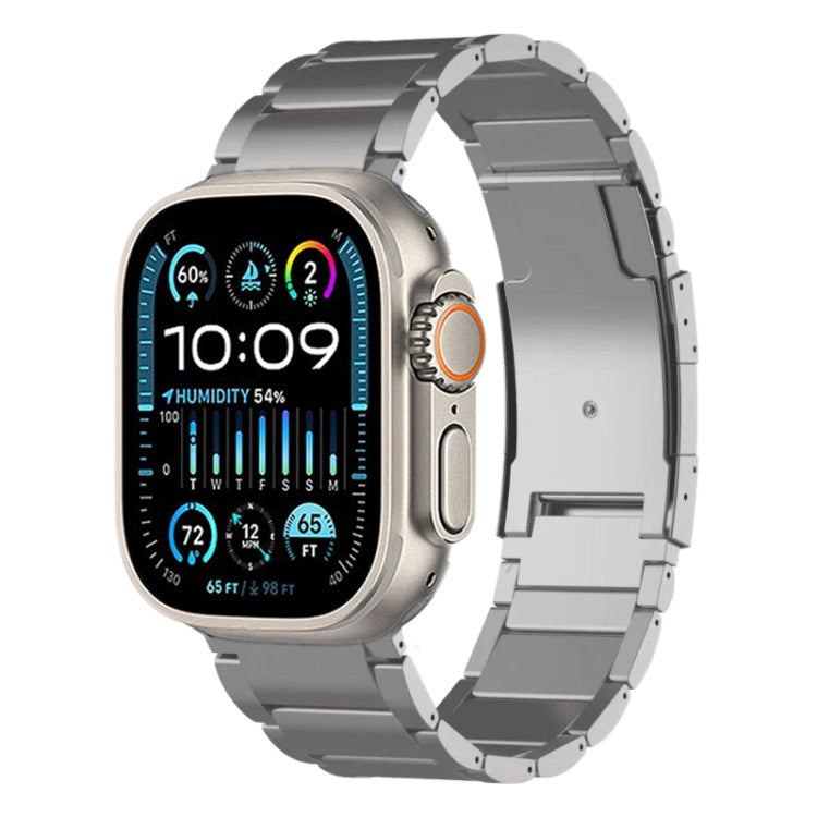 For Apple Watch Ultra 2 49mm Titanium Metal Watch Band(Silver) - free shipping - PMC TechLife - Order now!