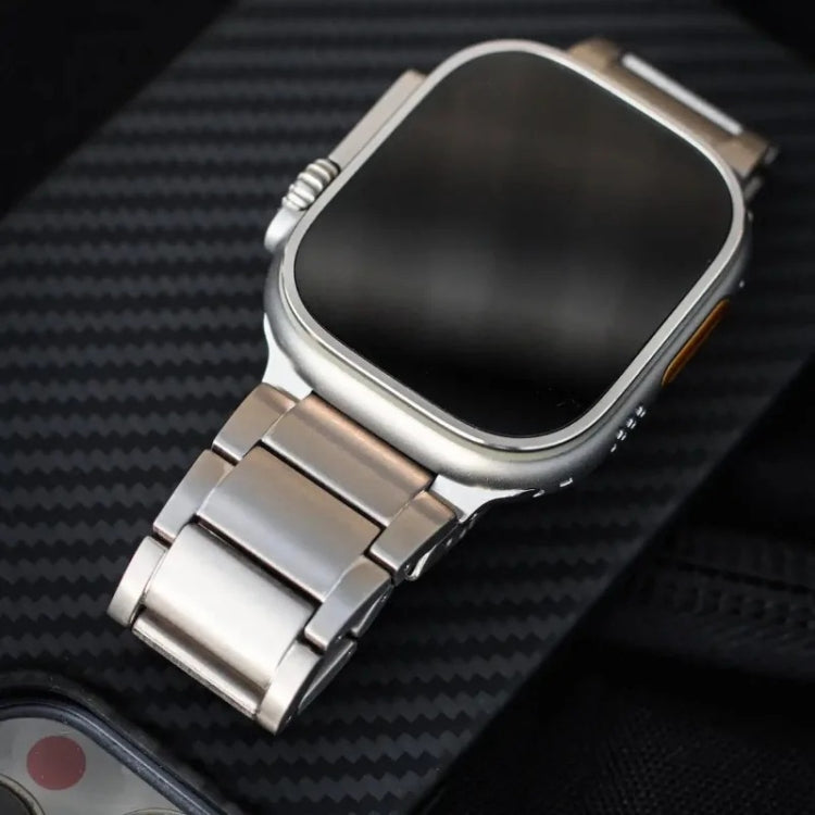 For Apple Watch Series 7 45mm Titanium Metal Watch Band(Silver) - free shipping - PMC TechLife - Order now!