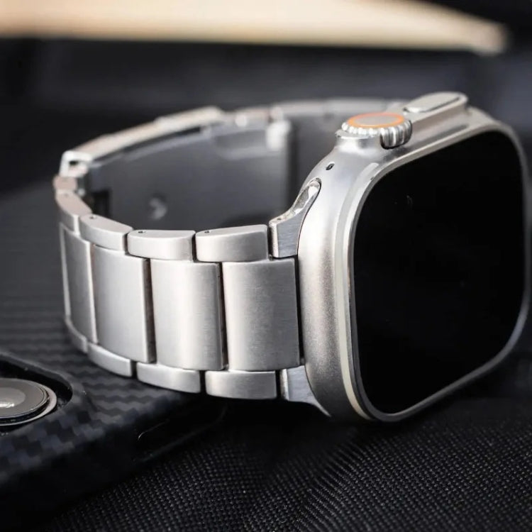 For Apple Watch Series 7 45mm Titanium Metal Watch Band(Silver) - free shipping - PMC TechLife - Order now!