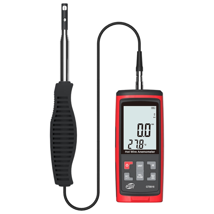 BENETECH GT8616 Handheld Digital LCD Hot Wire Anemometer - free shipping - PMC TechLife - Order now!