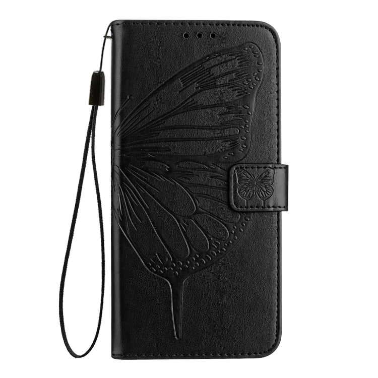 For Ulefone Note 14 Embossed Butterfly Leather Phone Case(Black) - Ulefone Cases by PMC Jewellery | Online Shopping South Africa | PMC Jewellery | Buy Now Pay Later Mobicred