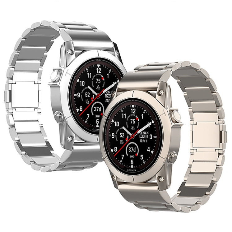 For Garmin Fenix 7 / Forerunner 965 22mm Three-Bead Magnetic Buckle Metal Quick Release Watch Band(Black) - free shipping - PMc TechLife - Order now!