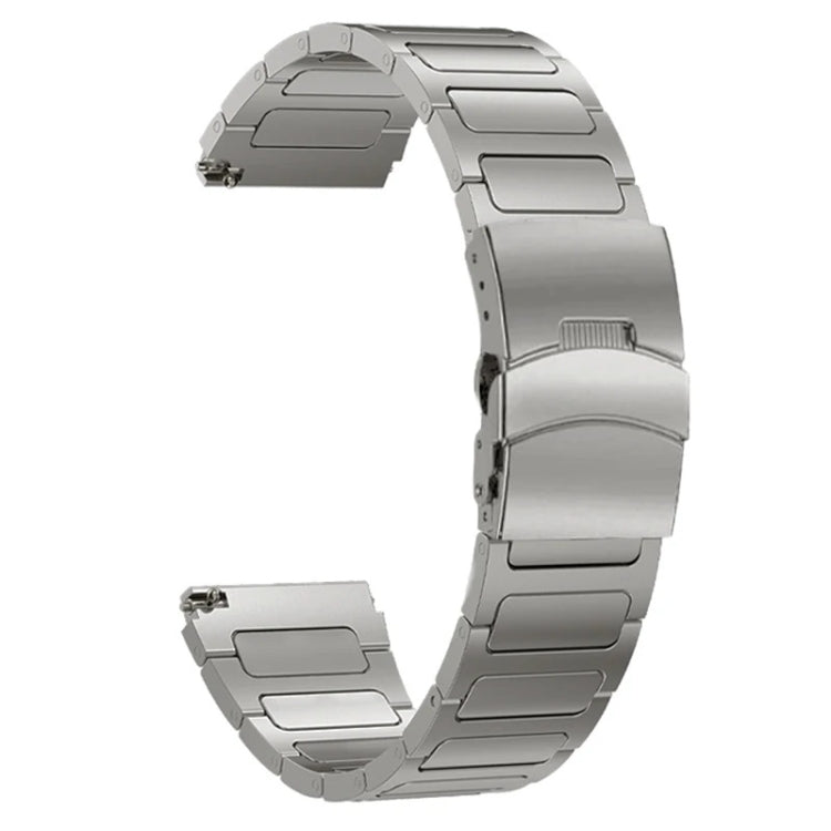 22mm Dual Safety Buckle Titanium Alloy Watch Band(Grey) - free shipping - PMc TechLife - Order now!
