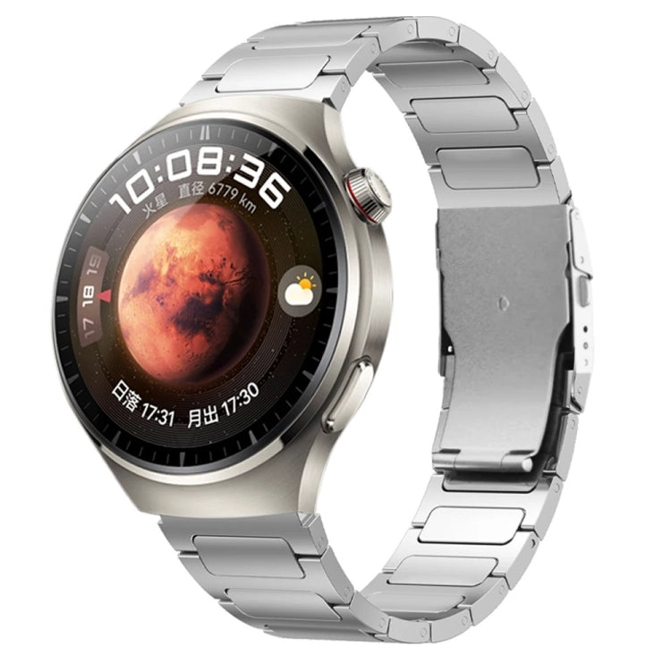 22mm Dual Safety Buckle Titanium Alloy Watch Band(Silver) - free shipping - PMc TechLife - Order now!