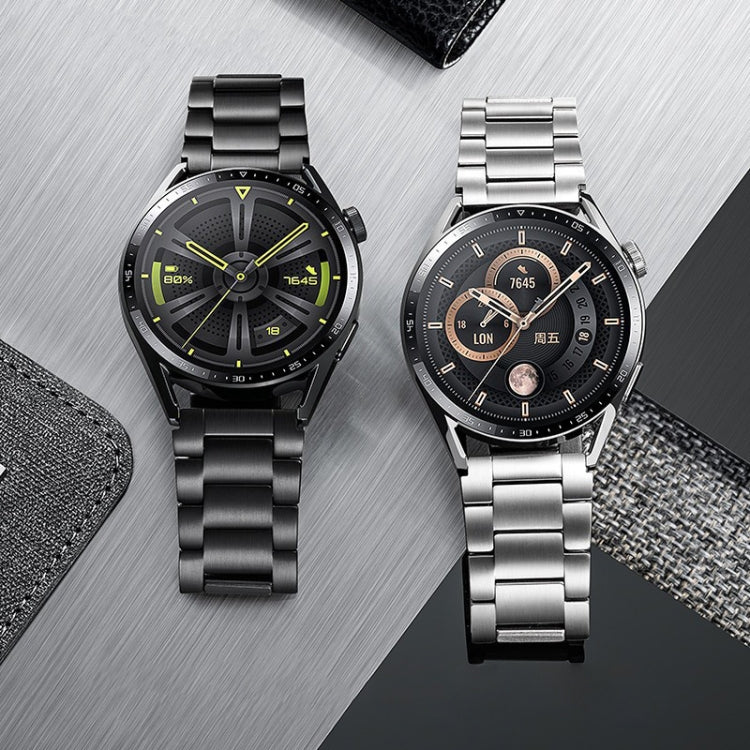 22mm Three-Bead Magnetic Buckle Titanium Alloy Watch Band(Black) - free shipping - PMc TechLife - Order now!