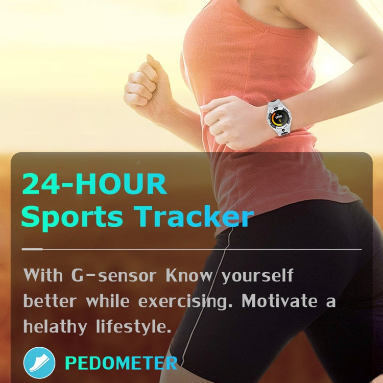 LEMFO i10 1.28 inch IP67 Sport Smart Watch, Support Bluetooth Call / GPS / Message Notification / Heart Rate / Blood Pressure Health Monitor(White) - free shipping - PMC TechLife - Order now!