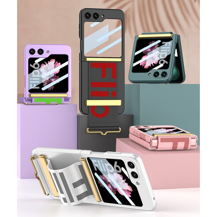 For Samsung Galaxy Z Flip6 / Flip7 FE GKK Integrated Ultra-thin Wristband Holder Phone Case(Pink) - free shipping - PMC Jewellery - Order now!