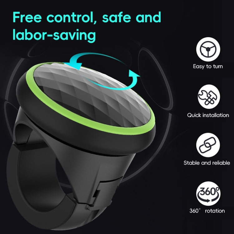 3R 3R-2253 Car Steering Wheel Booster Ball Car Steering Wheel Power Booster(Black Green) - Steering Wheel Accessories by 3R | Online Shopping South Africa | PMC TechLife | Buy Now Pay Later Mobicred