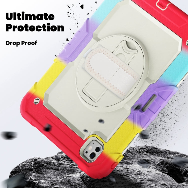 For iPad Pro 11 2024 Silicone Hybrid PC Tablet Case with Shoulder Strap(Camouflage Red) - iPad Pro 11 2024 Cases by PMC TechLife | Online Shopping South Africa | PMC TechLife | Buy Now Pay Later Mobicred