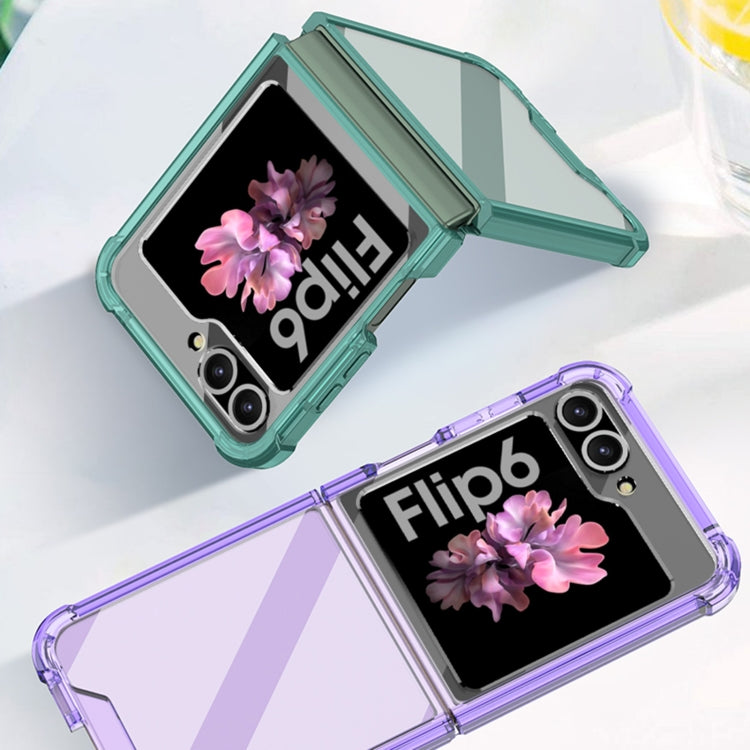 For Samsung Galaxy Z Flip6 GKK Airbag Full Coverage Phone Case with Tempered Film(Orange) - free shipping - PMC Jewellery - Order now!