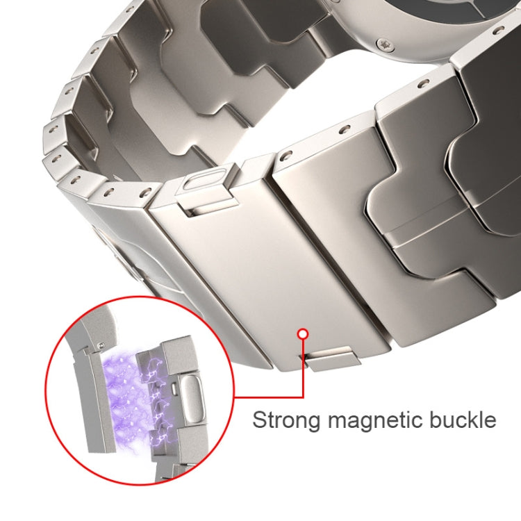 For Apple Watch SE 2023 44mm Magnetic Buckle Titanium Alloy Watch Band(Black) - Watch Bands by PMc TechLife | Online Shopping South Africa | PMc TechLife | Buy Now Pay Later Mobicred