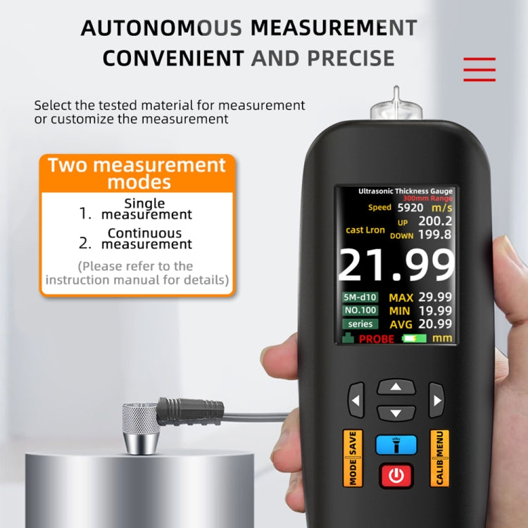 BSIDE T7 2.8 inch TFT Color Screen Ultrasonic Thickness Gauge - free shipping - PMC TechLife - Order now!