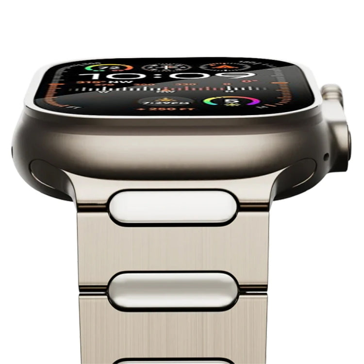 For Apple Watch Ultra 2 49mm Oval Butterfly Buckle Titanium Alloy Watch Band(Silver) - free shipping - PMC TechLife - Order now!