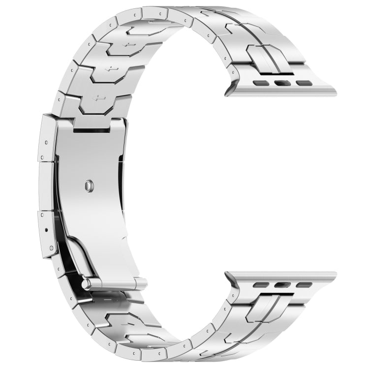 For Apple Watch Series 7 45mm Turtle Buckle Titanium Alloy Watch Band(Silver) - free shipping - PMC TechLife - Order now!