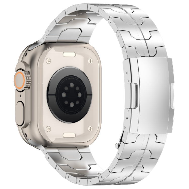 For Apple Watch Series 5 44mm Turtle Buckle Titanium Alloy Watch Band(Silver) - free shipping - PMC TechLife - Order now!