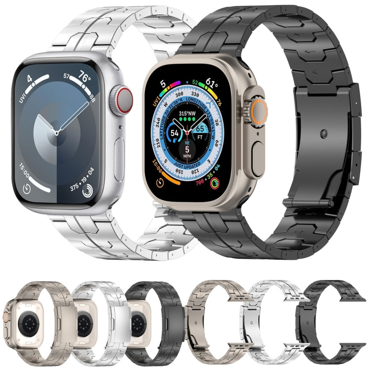 For Apple Watch Series 5 44mm Turtle Buckle Titanium Alloy Watch Band(Silver) - free shipping - PMC TechLife - Order now!