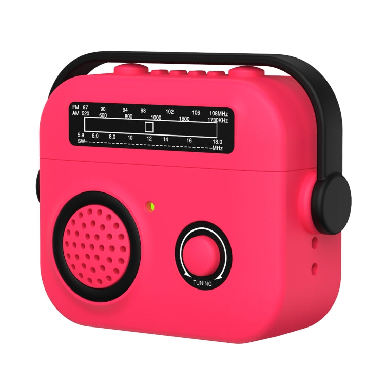 For AirPods 3 Radio Style Wireless Bluetooth Earphones Shockproof Protective Case(Rose Red) - For AirPods 3 by PMC Jewellery | Online Shopping South Africa | PMC Jewellery | Buy Now Pay Later Mobicred