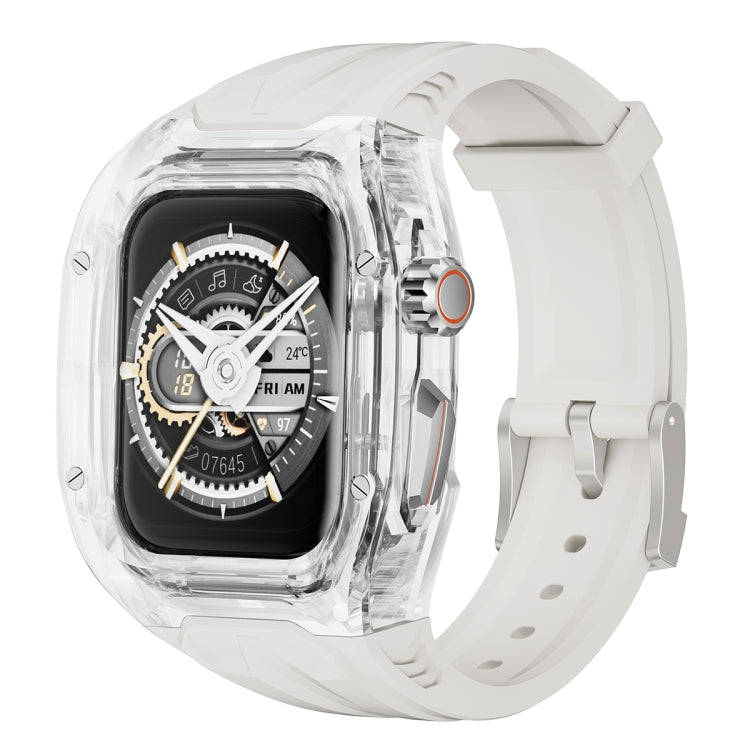 For Apple Watch Series 6 44mm Modified PC Hybrid TPU Watch Case Band(Starlight Transparent) - Watch Cases by PMc TechLife | Online Shopping South Africa | PMc TechLife | Buy Now Pay Later Mobicred